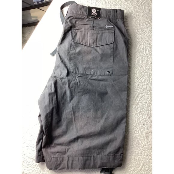 Chaps Mens Black Cargo Shorts 34 *100% Cotton Made In India Durable Design*NWT - Picture 3 of 8